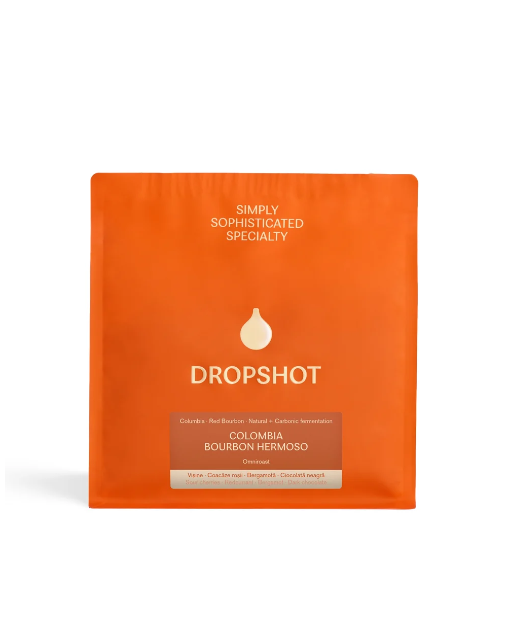 COLUMBIA BOURBON HERMOSO 250G , Visine, Coacaze rosii, Ciocolata neagra, Bergamota