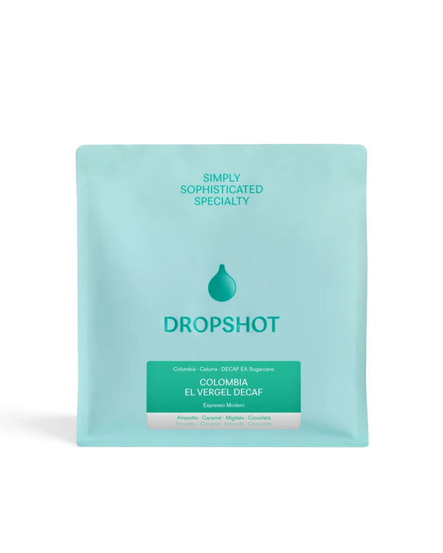 COLUMBIA EL VERGEL DECAF (DECOFEINIZATA) 250G , Amaretto, Caramel, Migdale, Ciocolata