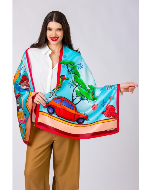 Esarfa sal luxury matase naturala La Dolce Vita