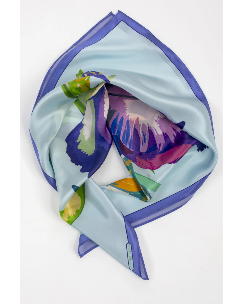 Esarfa de matase naturala Iris Preziosa, 50 x 50