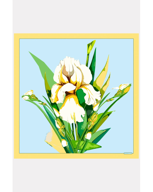 Esarfa de matase naturala Iris Preziosa , 50 x 50