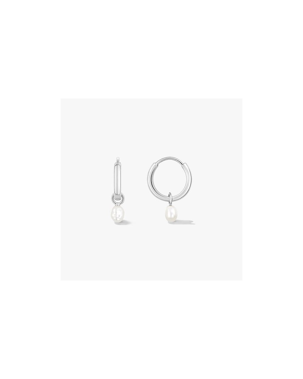 Cercei din argint Little Drop - Perle de Cultură Argint 925 placat cu Rodiu · Perlă