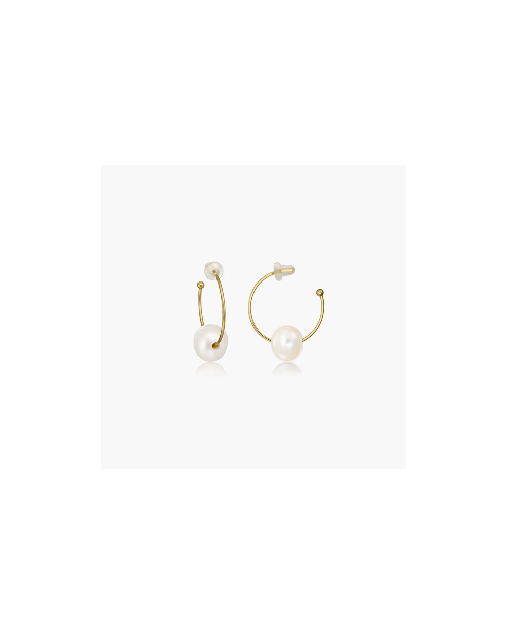 Cercei din aur Boucle - Perle de Cultură Aur Galben 18K · Perlă