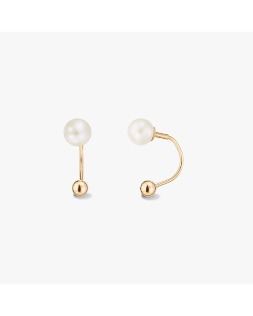 Cercei din aur Pearl Ear Jacket - Perle de Cultură Aur Galben 14k · Perlă