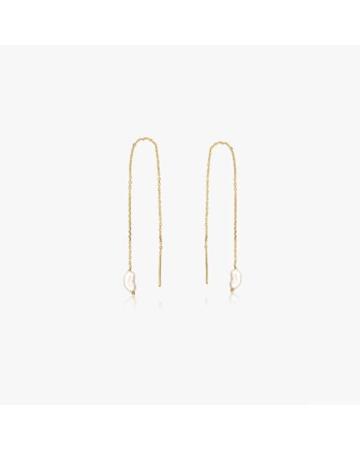 Cercei din aur Pearl Drop - Perle de Cultură Aur Galben 14k · Perlă
