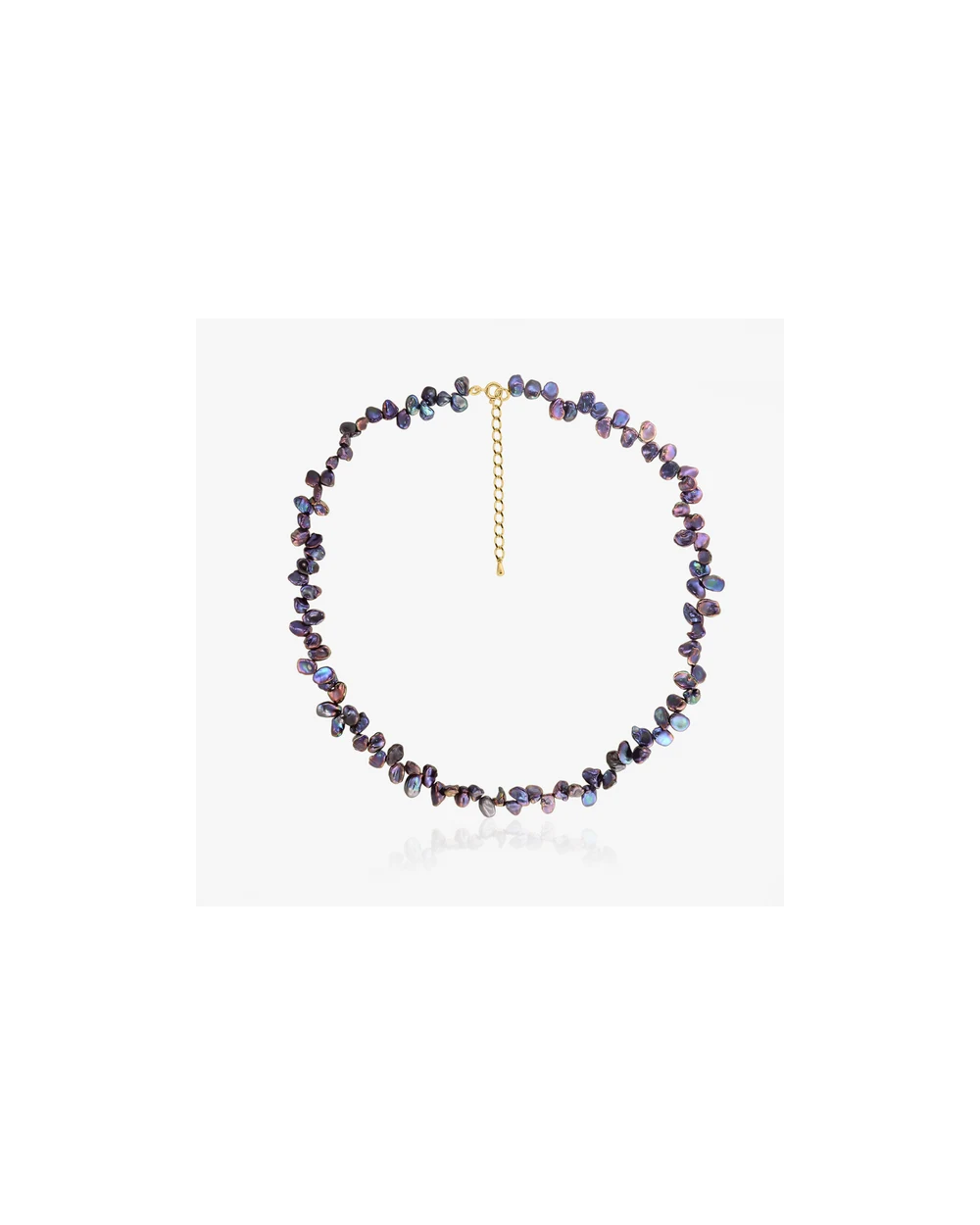 Colier din aur Mini Lulu - Perle Keshi Negre Aur Galben 14k · Perlă